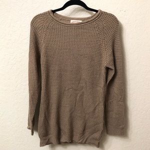 Light brown knitted sweater
